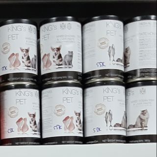 Pate hỗn hợp King's Pet lon 380g thức ăn cho chó mèo