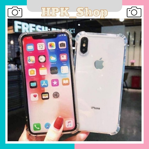 ỐP LƯNG CHỐNG SỐC IPHONE TRONG SUỐT + VIỀN PHÁT SÁNG Khi Bật Flash - Chống Va Đập Tối Đa