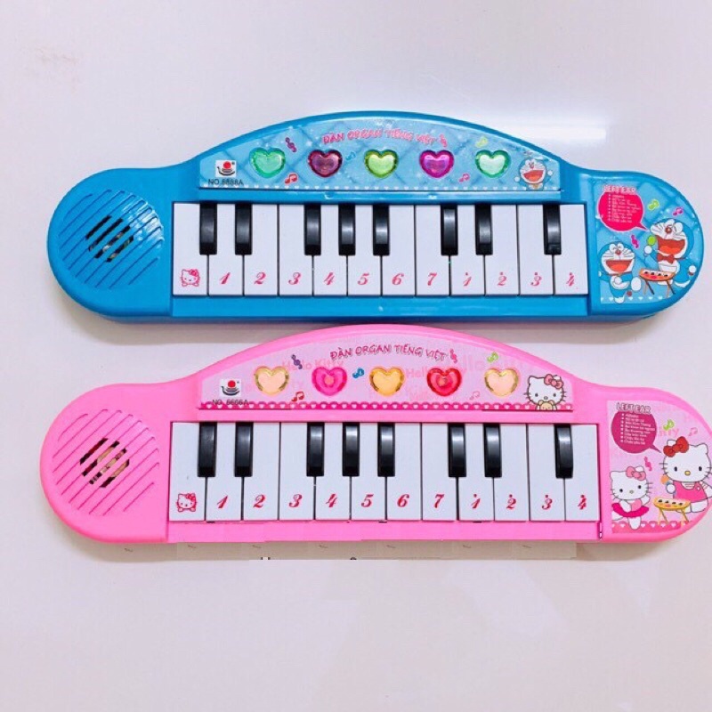 Đàn piano / organ đôrêmon /hello kitty cho bé- đàn piano tiếng việt