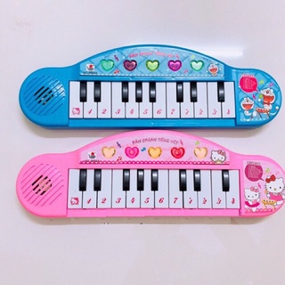 Đàn piano / organ đôrêmon /hello kitty cho bé- đàn piano tiếng việt