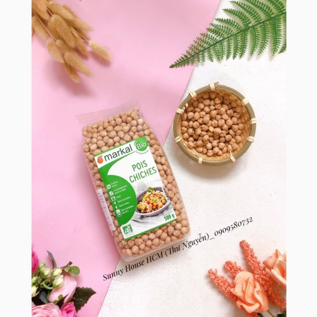 Đậu gà hữu cơ Markal 100g - 500g nấu cháo, độn cơm, làm bánh, nấu sữa hạt,...