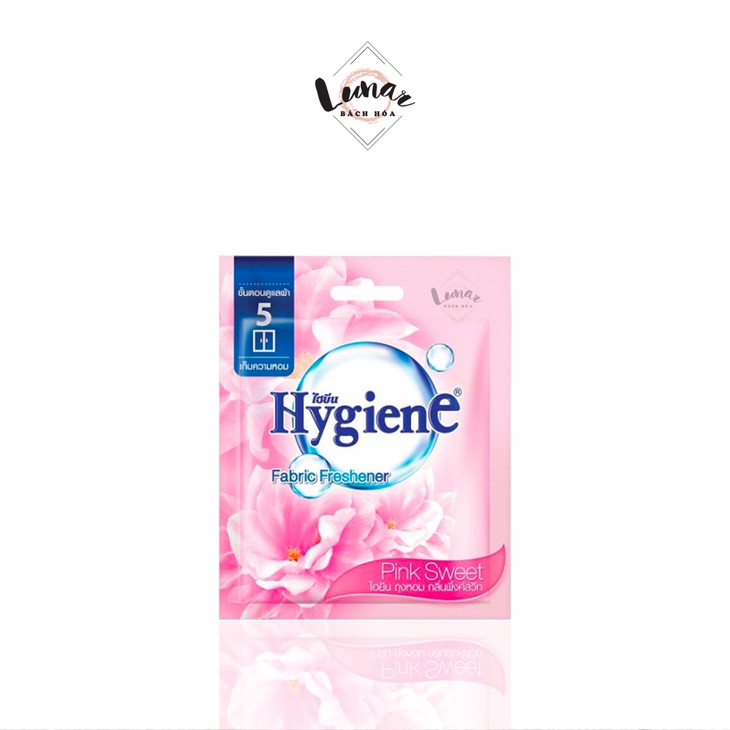 Túi Thơm Hygiene Màu Hồng Treo Tủ Quần Ảo Thái Lan Chống Ẩm Khử Mùi Hiệu Quả Pink Sweet 8gr