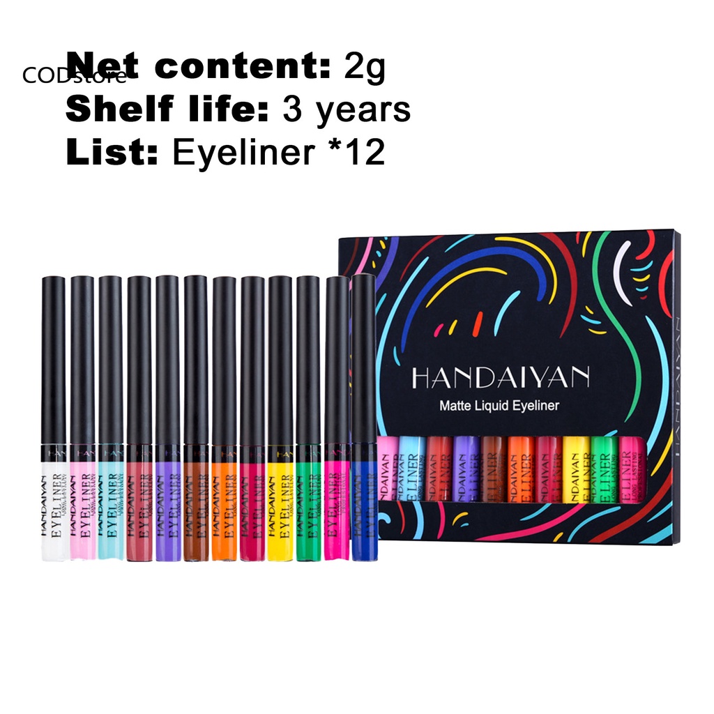 Bút kẻ mắt dạng lỏng chống thấm nước màu sắc thời trang
 | BigBuy360 - bigbuy360.vn