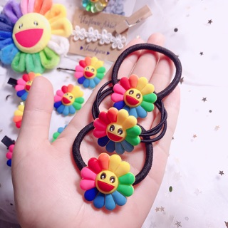 Cột tóc , Kẹp tóc hình hoa kaikai kiki dẻo
