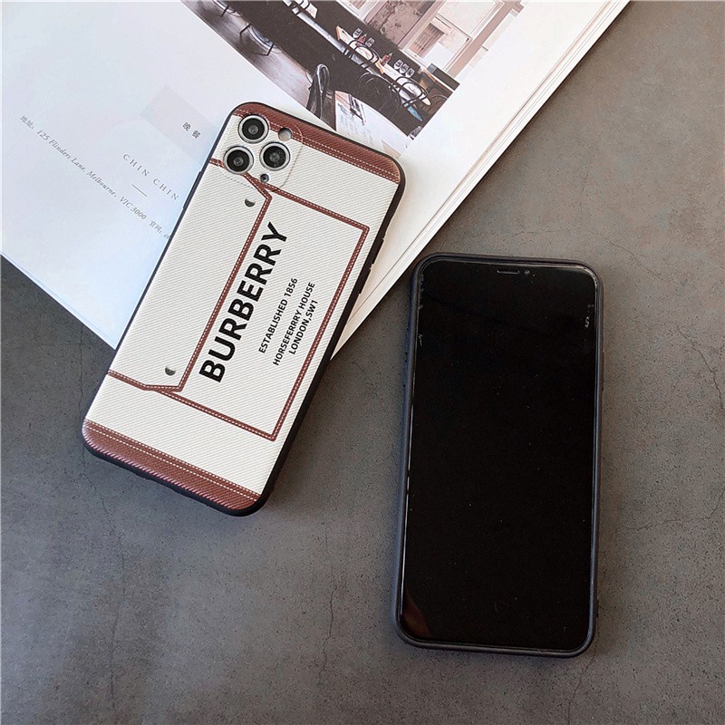 Ốp Lưng Điện Thoại Thời Trang Burberry Cho Iphone 7 8 Plus Se 2020 12pro Max 12mini 11 Pro Max X Xr Xs