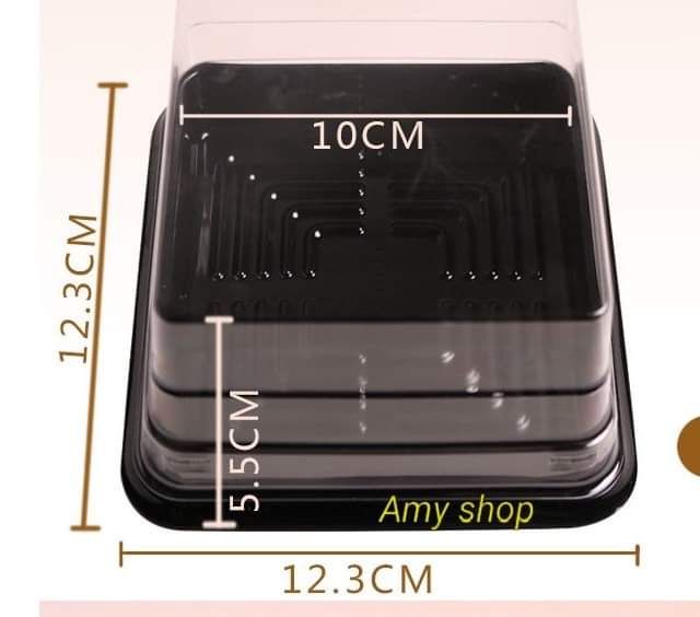 Hộp kính đế đen 1 bánh set 10 cái | BigBuy360 - bigbuy360.vn