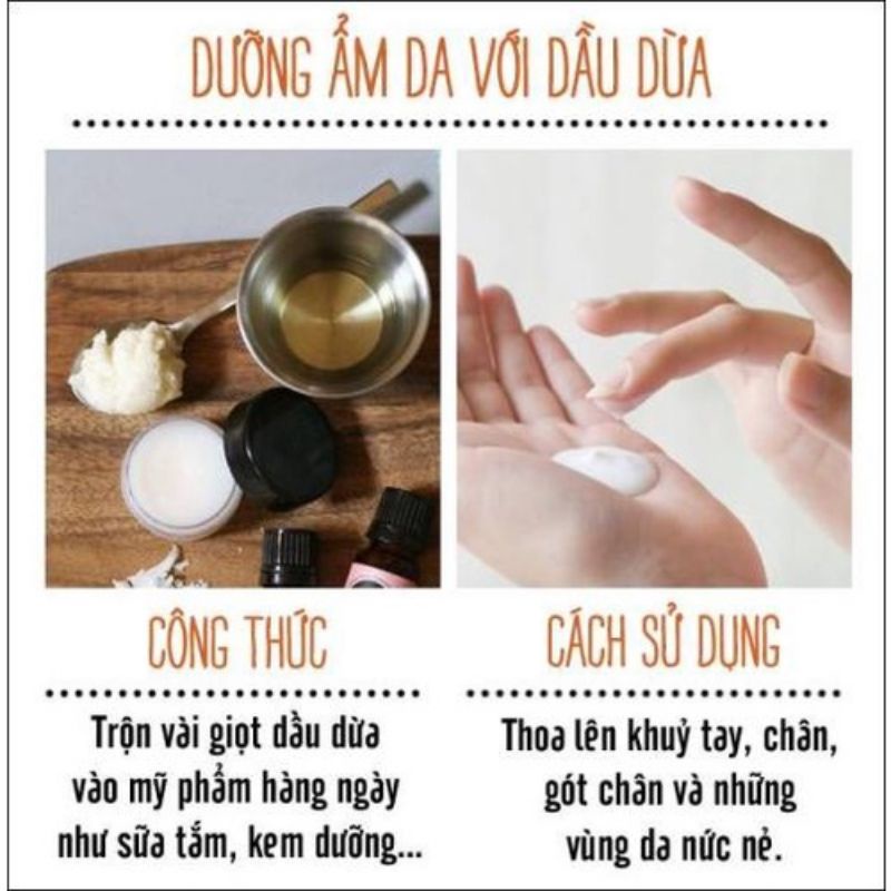 Dầu Dừa Nguyên Chất 10ml