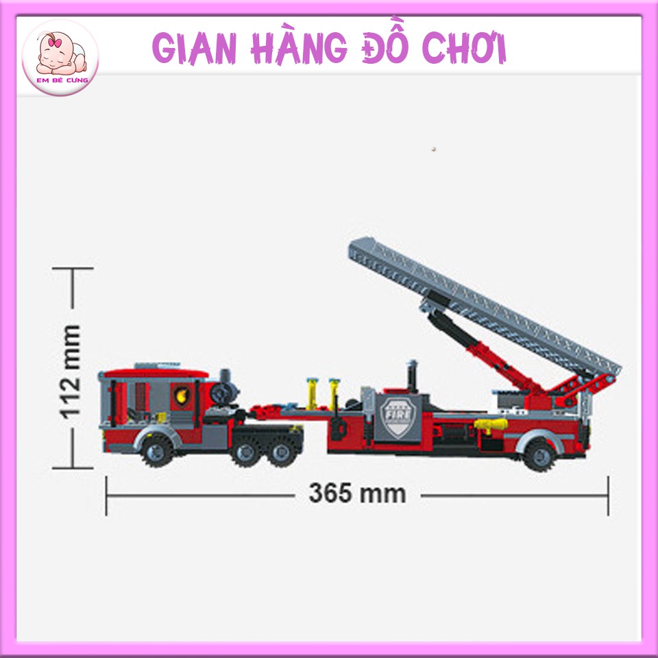 [RẺ VÔ ĐỊCH] Lego xe cứu hỏa giải cứu thế giới Fire Brigade cao cấp SPL7