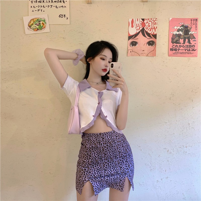 áo thun nữ mỏng phong cách sexy hở rốn 2021