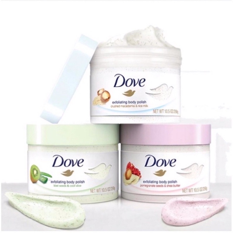 Tẩy Da Chết Body Dove Đức 225ml Tẩy tế bào chết toàn thân DOVE Exfoliating Body