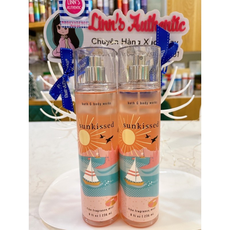 AUTH BBW BODY MIST XỊT THƠM NƯỚC HOA SUNKISSED USA