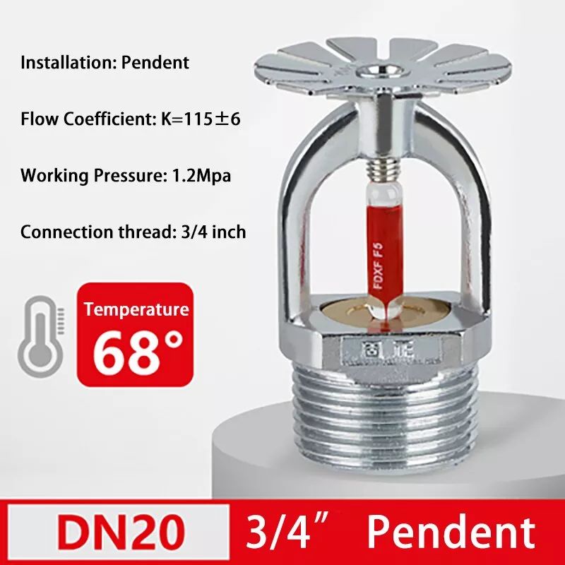 Béc phun cứu hoả tự vỡ ren ngoài 20mm cho nhà kho, văn phòng, xưởng sản xuất