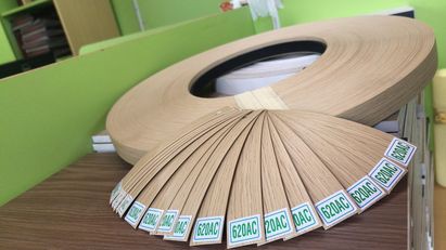 MÃ 620AC LG,  NẸP GỖ PVC DÁN CẠNH, CUỘN CHỈ NẸP NHỰA BO BÀN, VIỀN CẠNH TỦ GỖ 100M*21MM,43MM