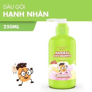 Dầu Gội Purité Baby Hạnh Nhân Natural Shampoo Almond Oil 250ml