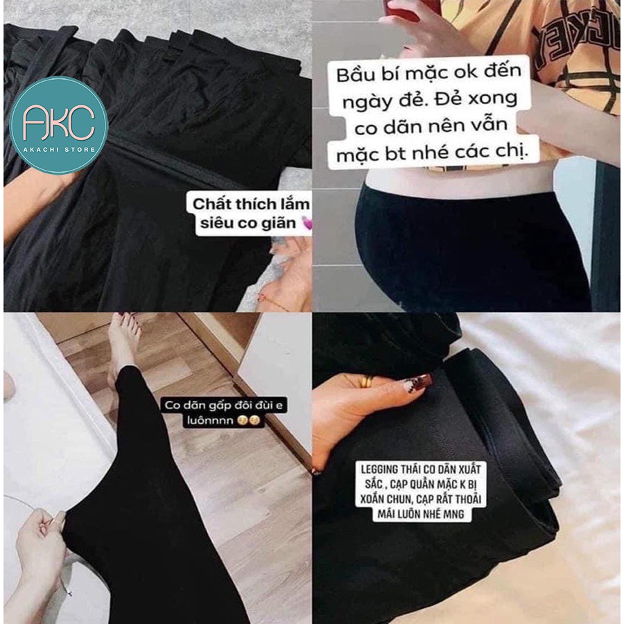 Quần Legging dài cotton thái Nâng Mông Cạp Cao Siêu Hot Siêu Co Giãn AKACHI – LG02 | BigBuy360 - bigbuy360.vn