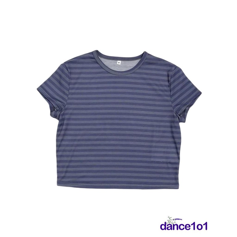 ✨WN✬Women Summer Casual Striped Round Neck Short Sleeve T-shirts