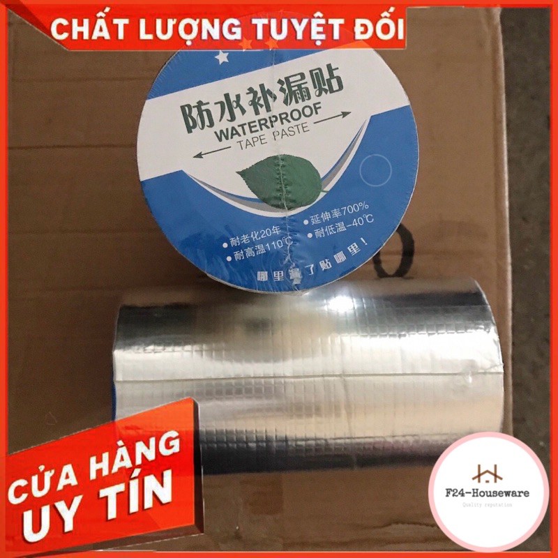 Cuộn Băng Keo Chống Thấm Nước Chống Dột Siêu Dính Chịu Nhiệt Cực Tốt ( khổ 10cm ).