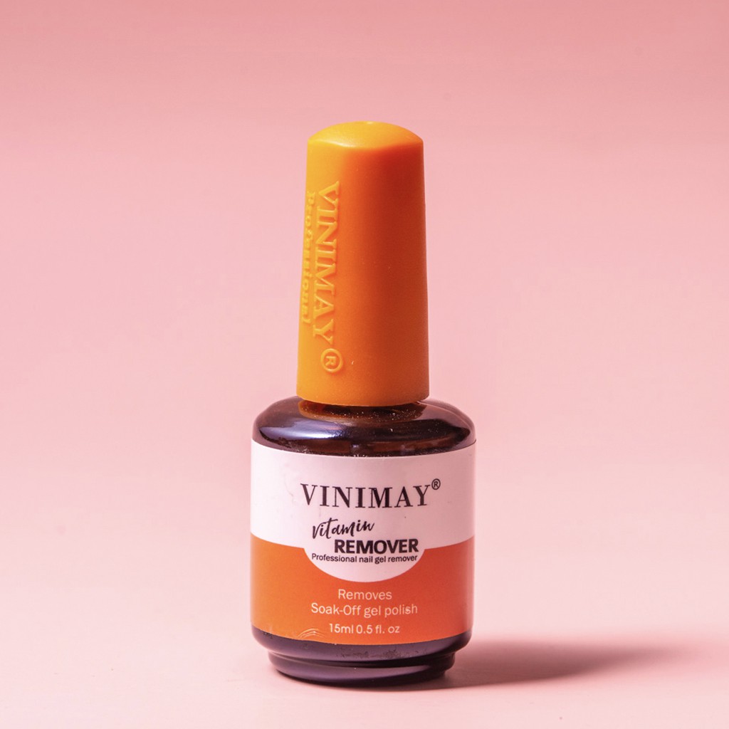 Nước phá gel Vinimay có dưỡng chính hãng - phá móng nhanh không cần ủ, dưỡng móng với tinh chất vitamin (15ml)