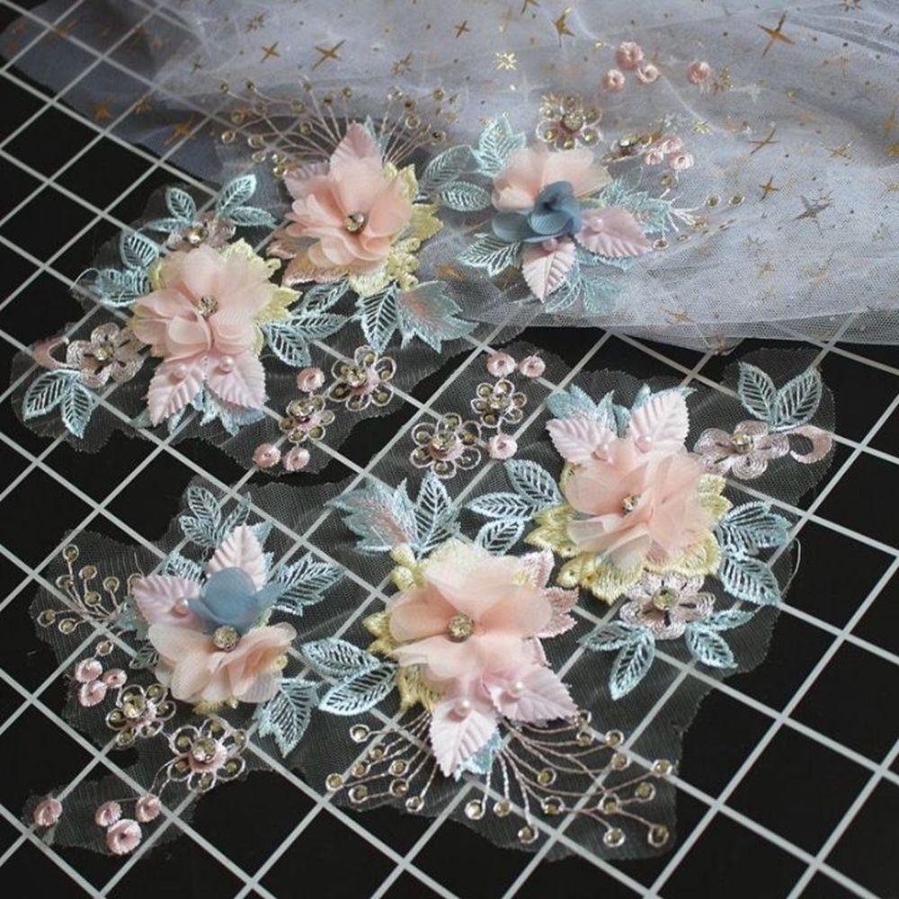 Miếng Vải Tuyn Phối Ren Chất Lượng Cao Dùng May Vá Quần Áo DIY