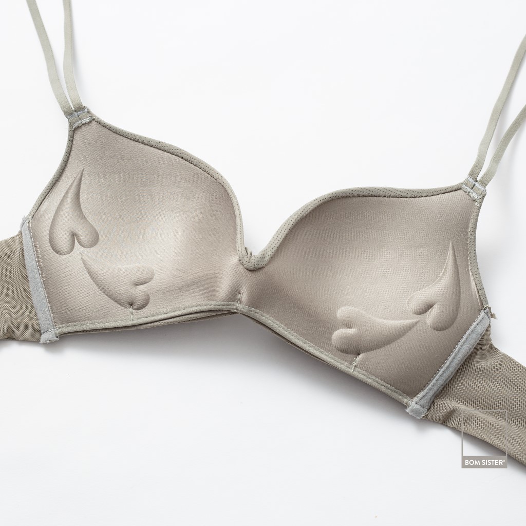 Áo lót mút mỏng thun lạnh thông hơi không gọng thoải mái dây áo liền siêu nâng BOM SISTER A1420 | BigBuy360 - bigbuy360.vn