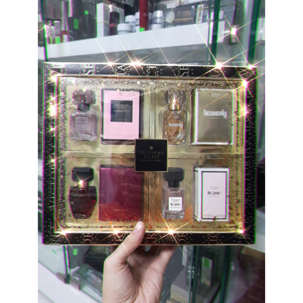 Set nước hoa mini 4 chai Victoria's Secret Holiday 2020 Ultimate Fragrance Gift Set