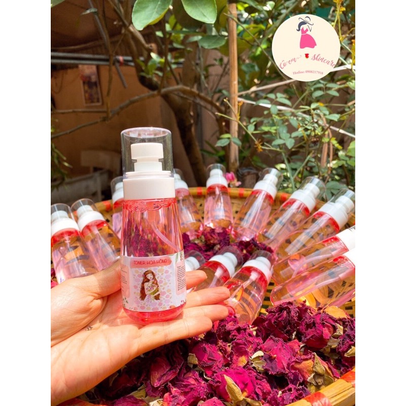 NƯỚC HOA HỒNG ORGANIC - Se khít lỗ chân lông, cân bằng độ pH [100% tinh chất hoa hồng tươi] | BigBuy360 - bigbuy360.vn