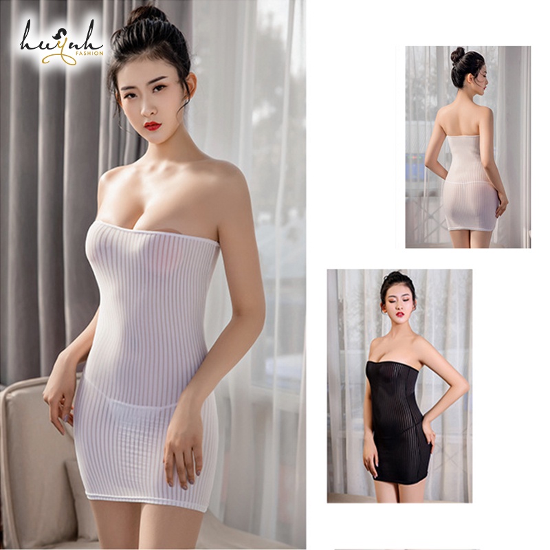 Đầm Ngủ Ống Ôm Body Cúp Ngực Sexy Gợi Cảm - N81