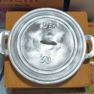 Nồi gang đúc khuân số 30(dk28.11cm) đã xoa bóng mịn