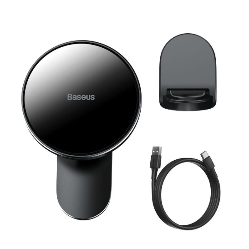 ✅Đế giữ điện thoại trên xe ô tô tích hợp nam châm và sạc không dây Baseus Big Energy Car Mount Wireless Charger (15W)