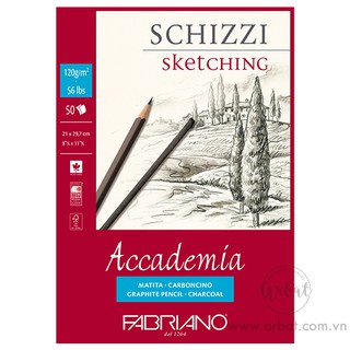 [ARBAT] Sổ vẽ sketchbook Fabriano Schizzi Sketching - A5, A4