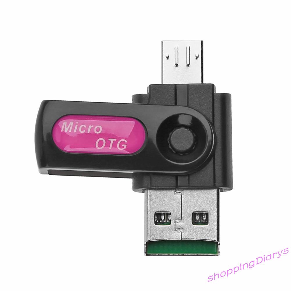 Đầu Đọc Thẻ Nhớ Usb Otg Tf Sd 2 Trong 1