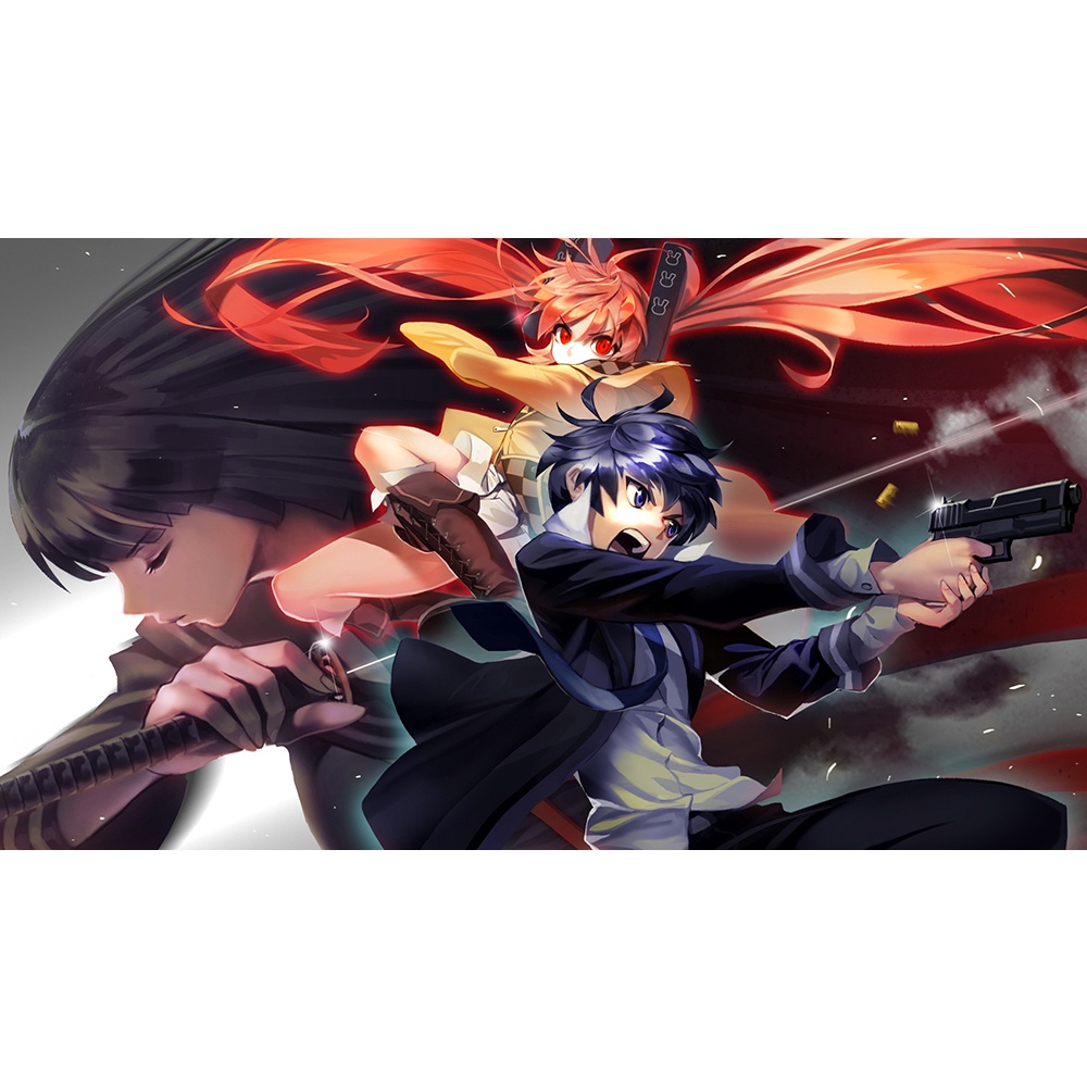 Poster A4 dán tường Anime, decal 21x30 trang trí có keo Black Bullet Wallpapers (1), nhận in theo yêu cầu