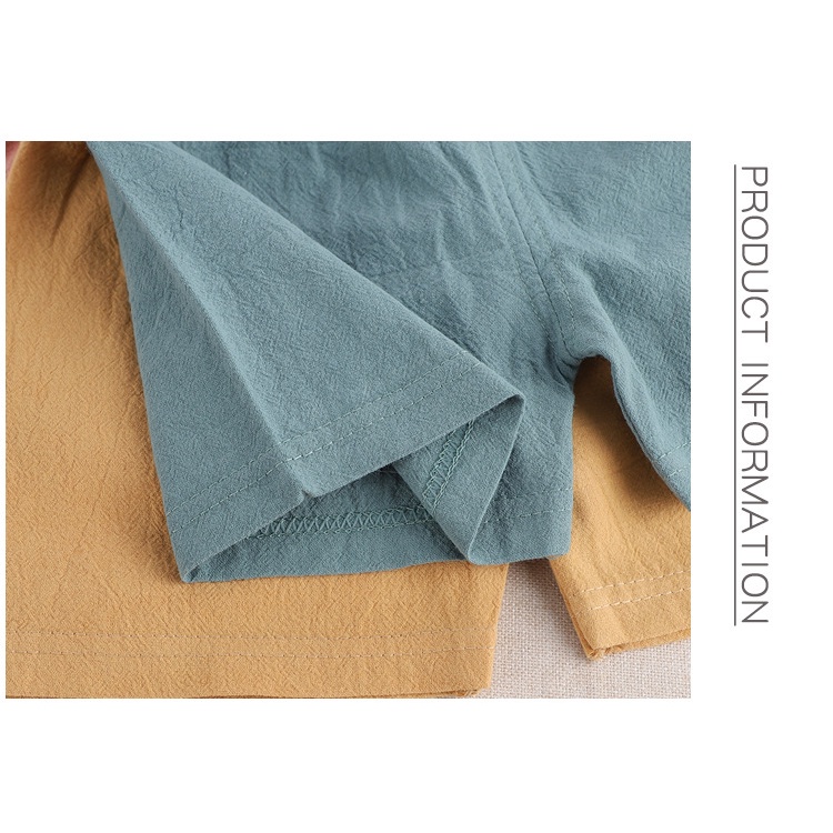 SANITKUN Quần short cotton màu sắc trơn thoáng khí phong cách Hàn Quốc thời trang mùa hè cho bé