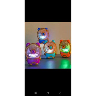 Quạt tich điện mini cầm tay,có đèn