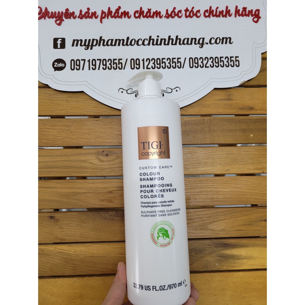 (CHÍNH HÃNG CÔNG TY) DẦU GỘI XẢ GIỮ MÀU TIGI COPYRIGHT COLOUR 970ML