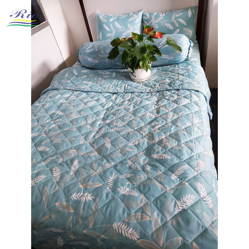 Bộ Chăn Ga Gối Cotton Riotex Chất Cotton Lụa Nhân Tao Kích Thước 1m/1m2/1m4/1m6/1m8