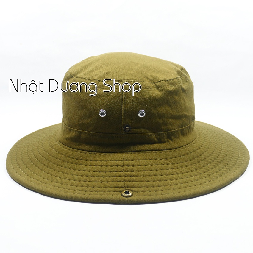 Nón tai bèo, nón bo nam, nón lính mùa hè xanh vành rộng, chống nắng tốt - NBN