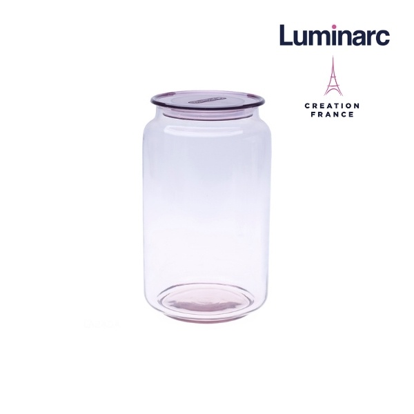 Bộ 3 Hũ Thuỷ Tinh Luminarc Rondo Pink 1L- LUHUL0365