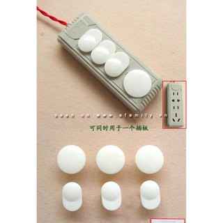 COMBO 10 NÚT BỊT Ổ ĐIỆN 2 CHÂN