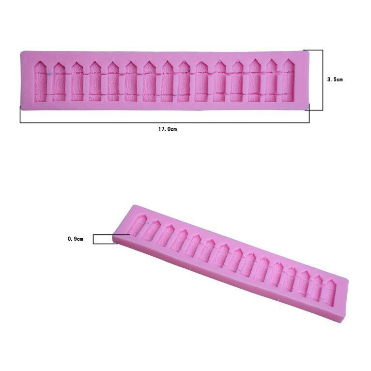 Khuôn silicon ốp viền hàng rào mã VHR làm bánh trang trí