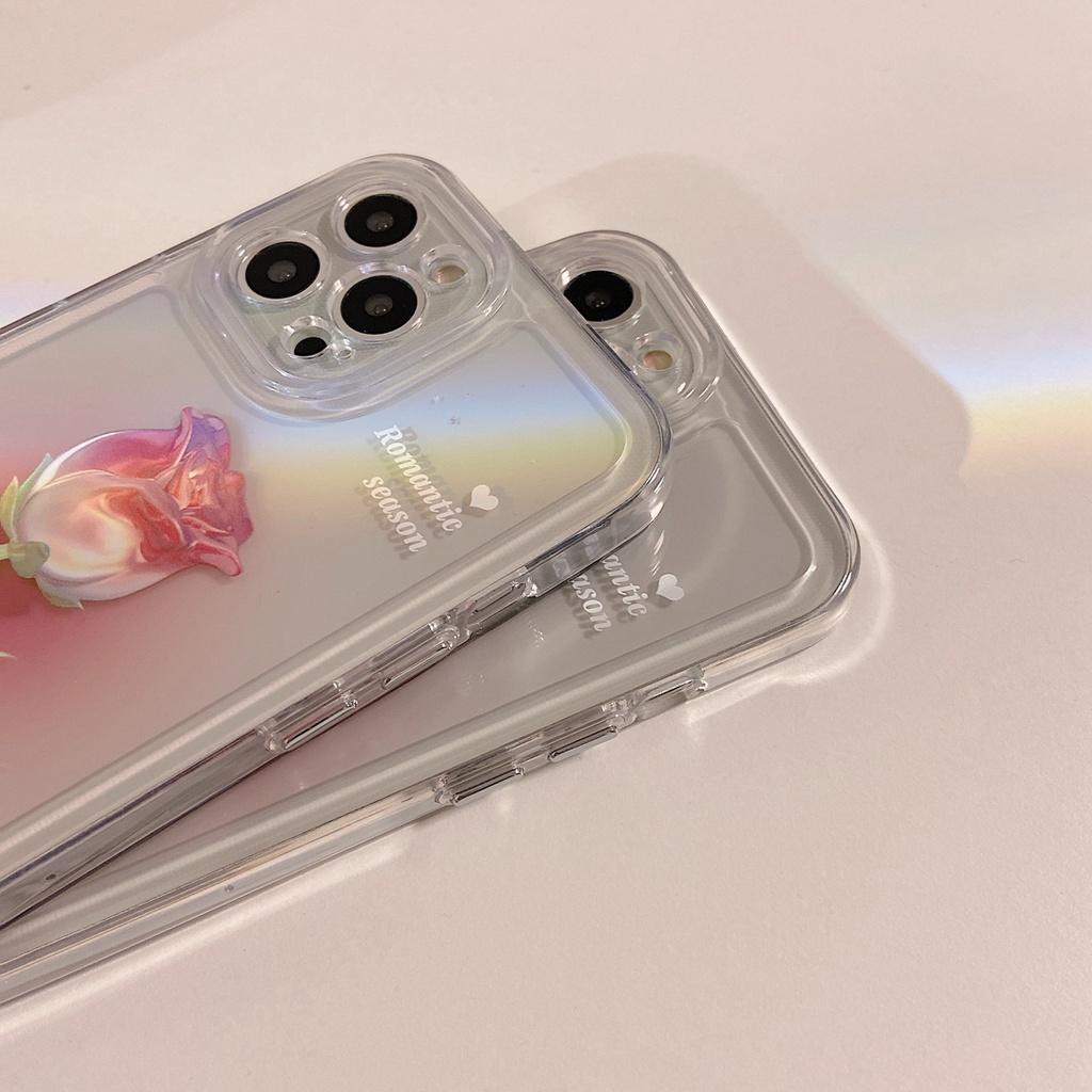 Ốp Điện Thoại Mềm Hình Hoa Màu Sắc Rực Rỡ Cho Iphone 13 pro max 12 pro max 11 pro max xs max xr x