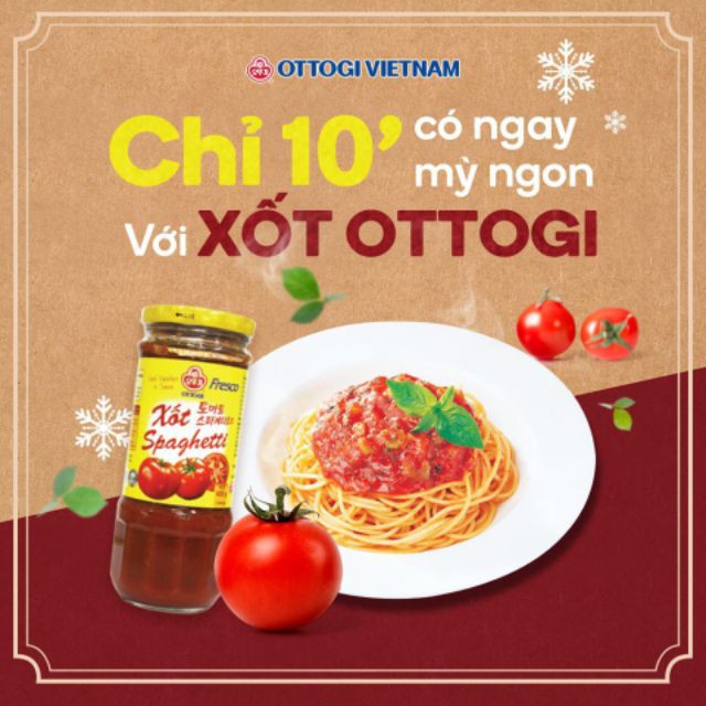 Combo Mì Ý 500g &amp; Sốt Spaghetti Ottogi 220g