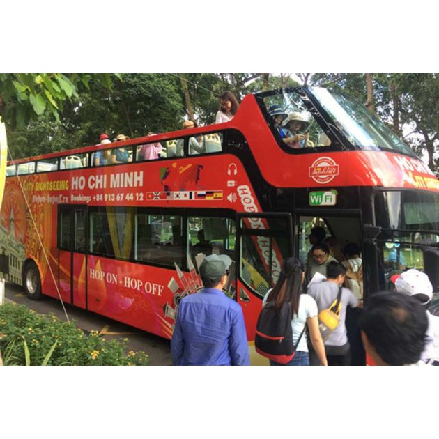 HCM [E-Voucher] Vòng quanh khám phá TP HCM – 10 điều thú vị cùng Hop on- Hop off - Vé người lớn từ 12 tuổi trở lên DT