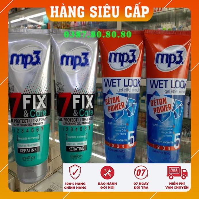 [ CAO CẤP - TẶNG LƯỢC ] Gel vuốt tóc nam Mp3 cao cấp pháp/ Keo vuốt tóc nam tạo phồng, giữ nếp, không bết dính