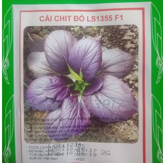 Hạt giống cải chít đỏ - 1 gói 2gr