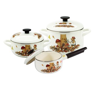 Bộ Nồi tráng men Fujihoro FTCV-3S