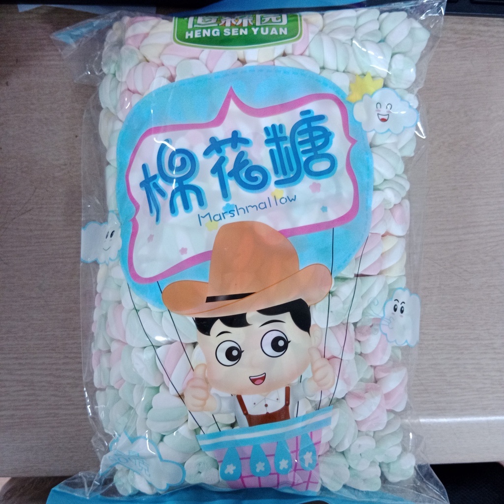 Kẹo Bông Marshmallow Nhiều Màu, kẹo dẻo 1 kg