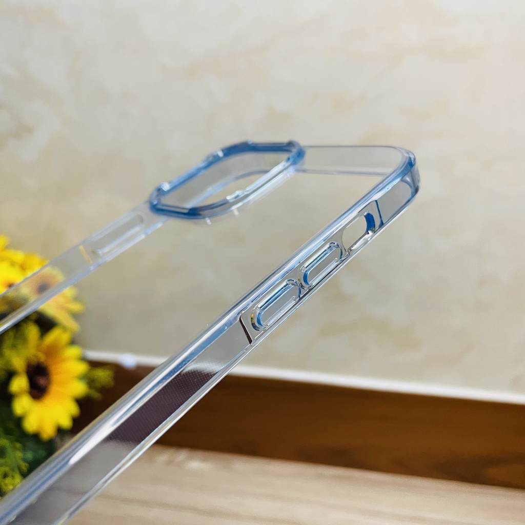 Ốp lưng iPhone 13 Pro Max Likgus trong viền màu xanh