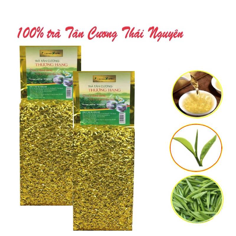 [HỎA TỐC] COMBO TRÀ TÂN CƯƠNG THƯỢNG HẠNG (trà búp thái nguyên) - Nước xanh, hương cốm, hậu vị đậm đà