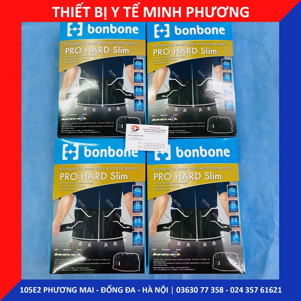Đai cố định lưng BONBONE cao cấp hỗ trợ cột sống, thoát vị địa đệm size S M L XL